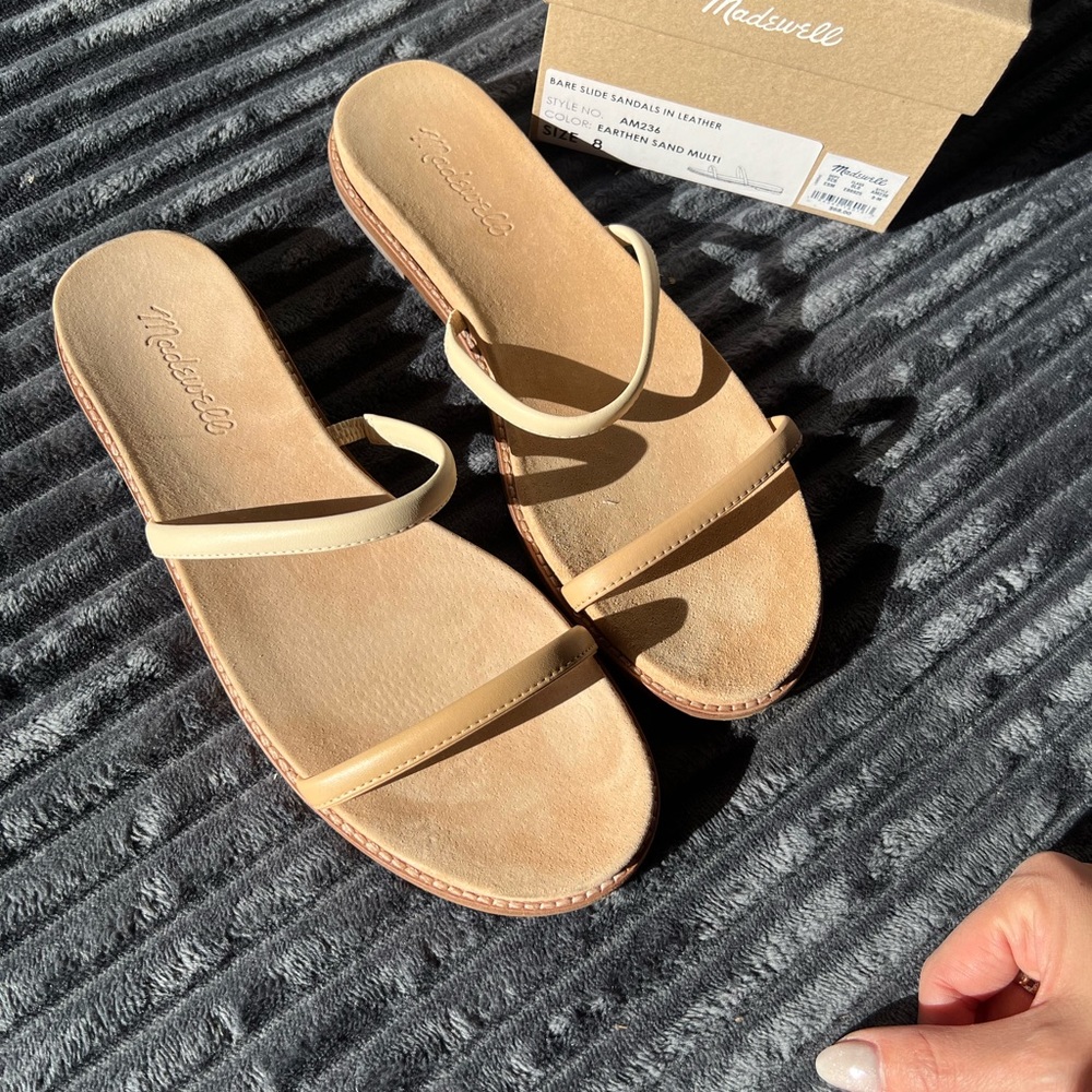 New madewell sandals size 8